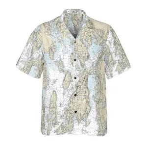 The Narragansett Bay Coconut Button Camp Shirt