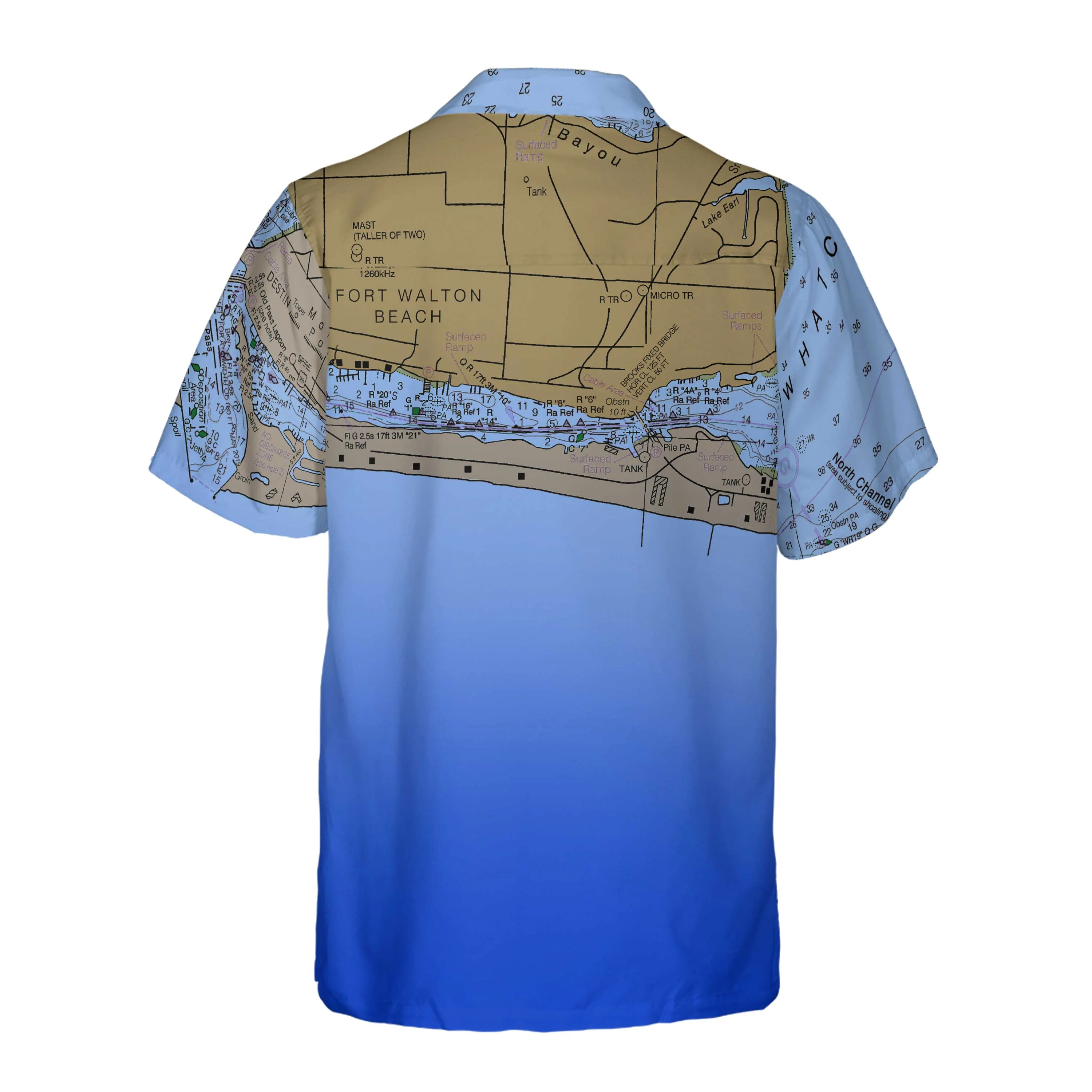The Okaloosa Island Faded Sea Coconut Button Camp Shirt