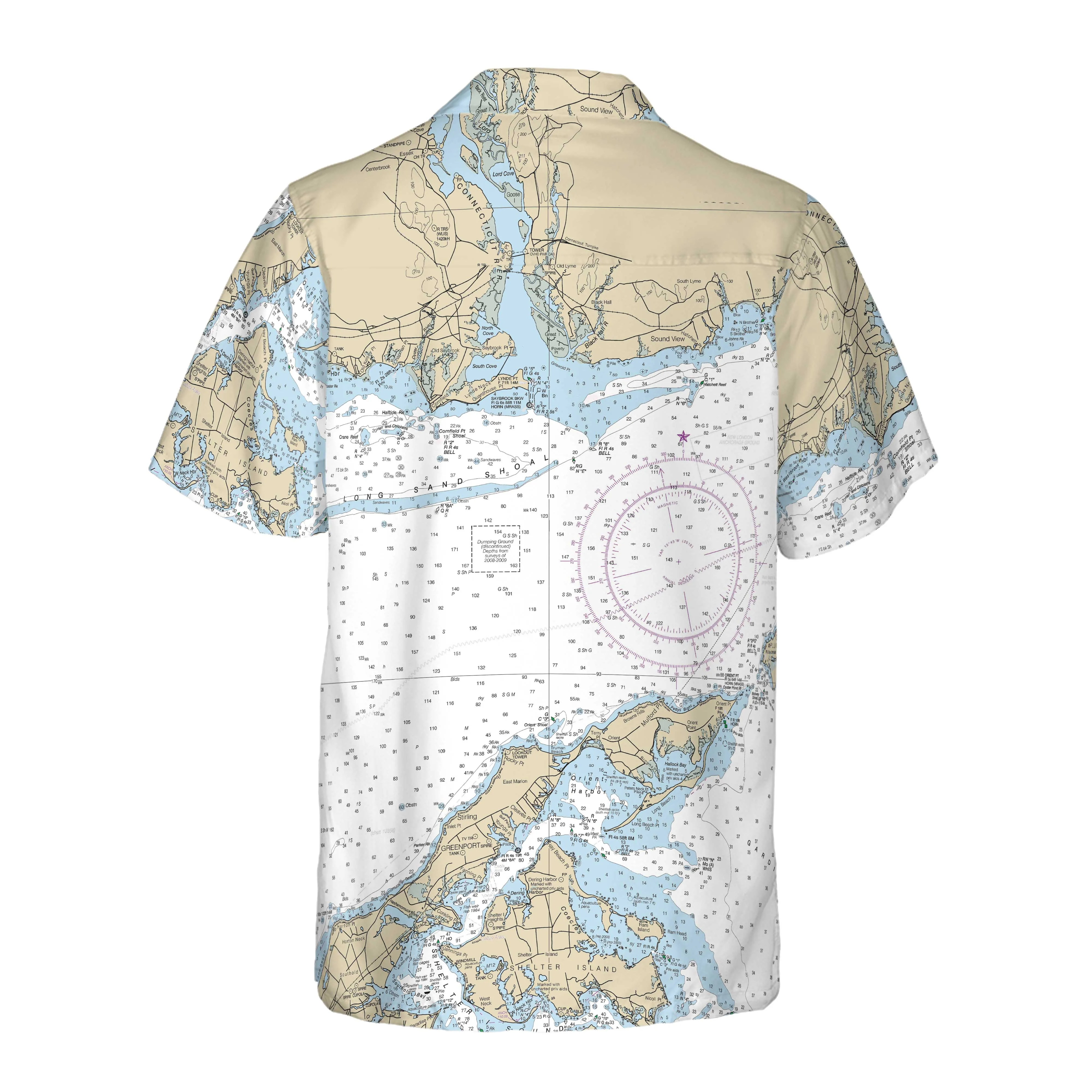 The Old Saybrook to Greenport Coconut Button Camp Shirt