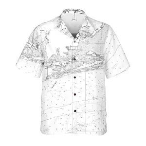 The Perdido Pass Grays Coconut Button Camp Shirt