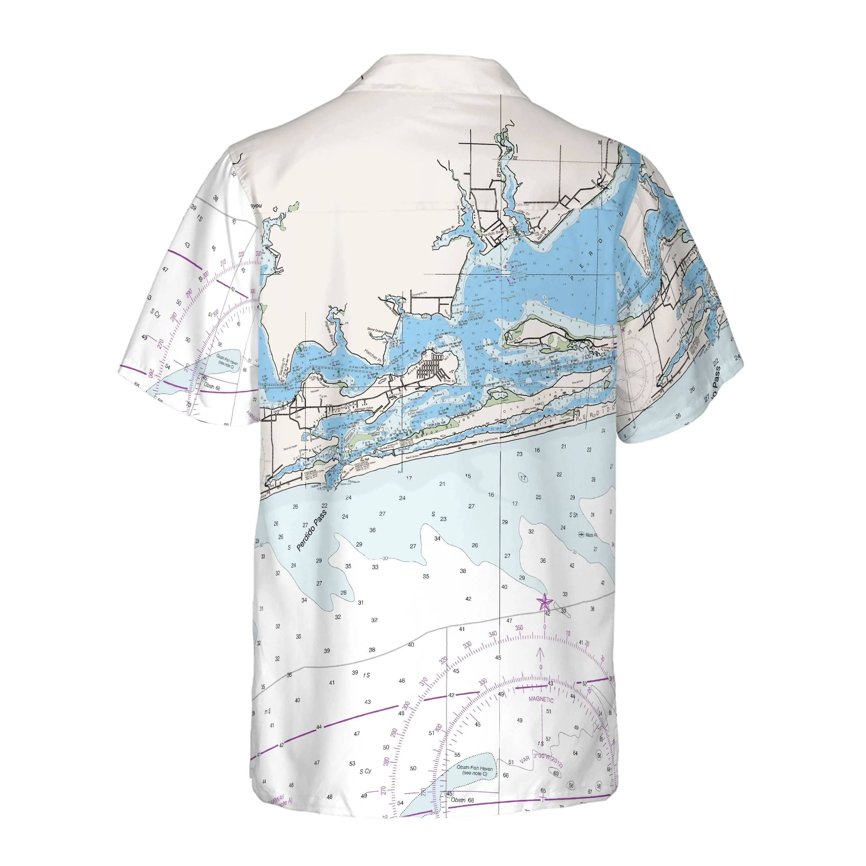 The Perdido Pass Navigator Coconut Button Camp Shirt
