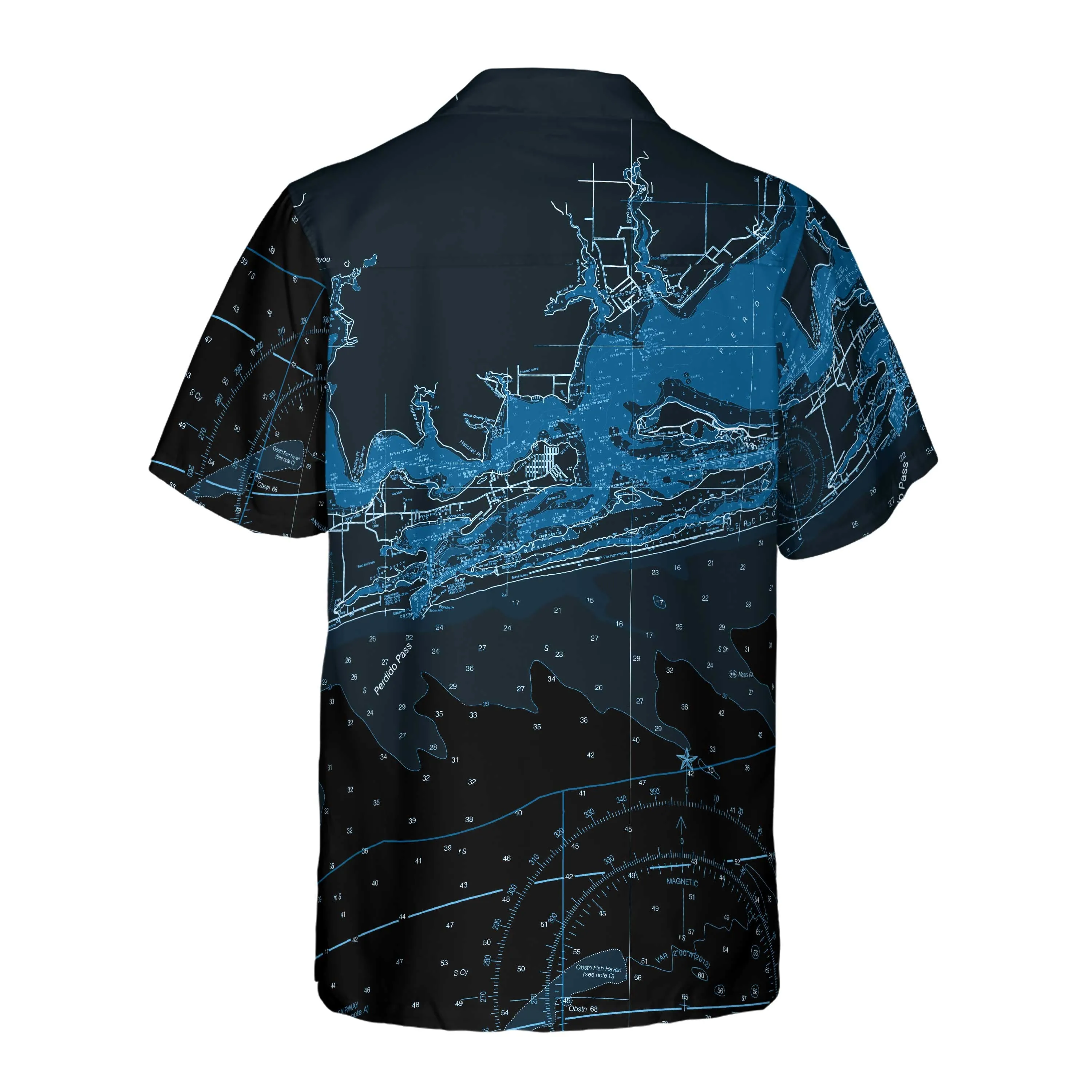 The Perdido Pass Night Vision Coconut Button Camp Shirt