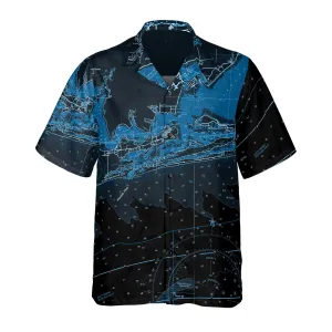 The Perdido Pass Night Vision Coconut Button Camp Shirt