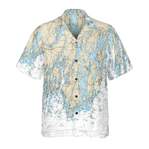 The Phippsburg and Kennebec River Coconut Button Camp Shirt