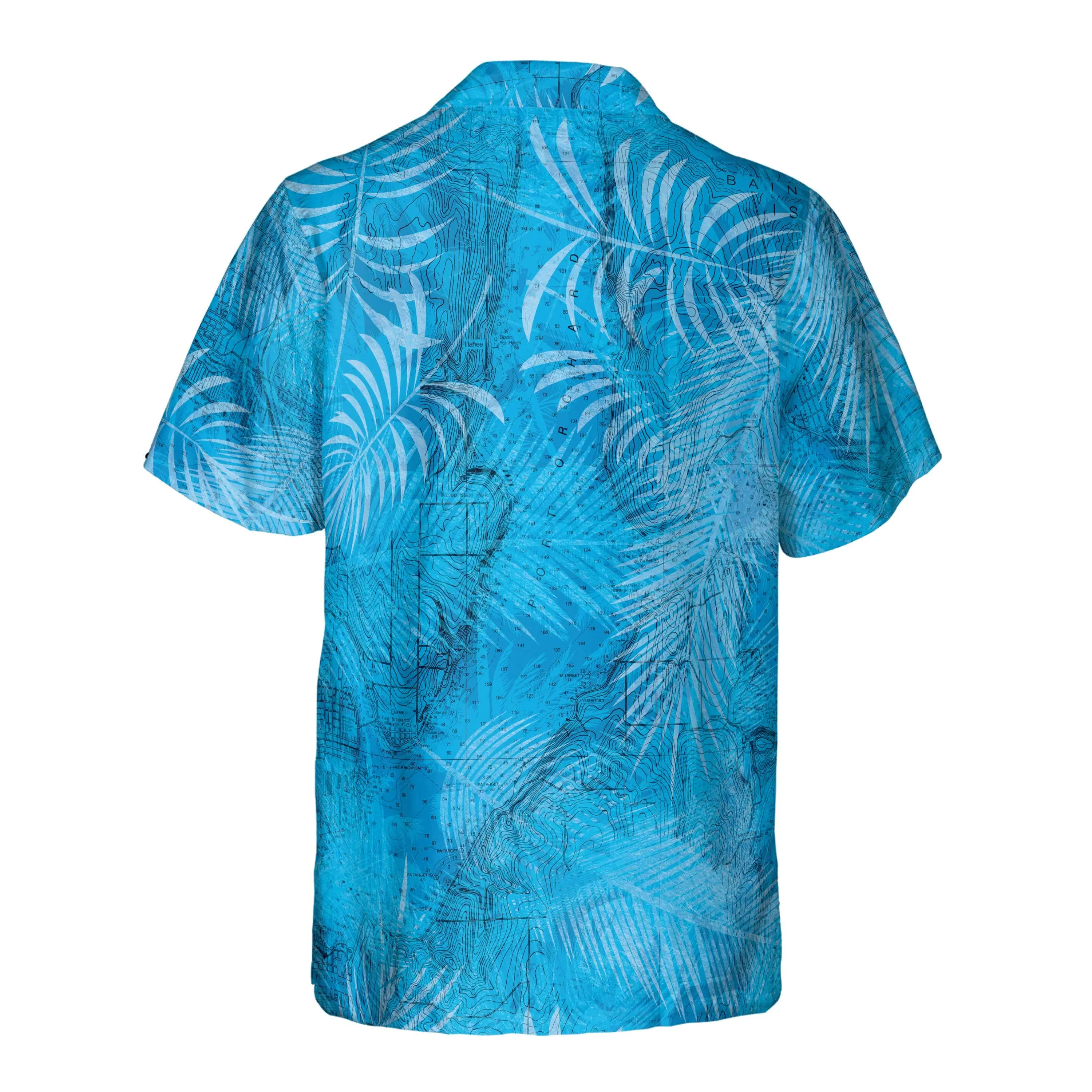 The Puget Sound and Seattle Blue Flowers Pocket Shirt