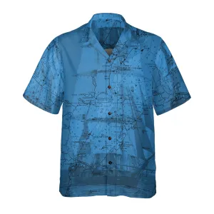 The Saginaw Bay Tall Ships Coconut Button Camp Shirt