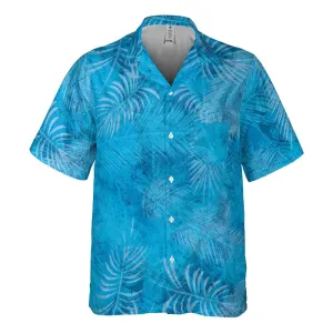 The San Francisco Bay Tropical Blue Pocket Camp Shirt