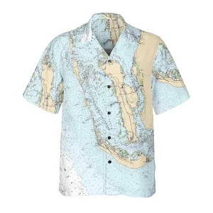 The Sanibel and Pine Island Sound Coconut Button Camp Shirt