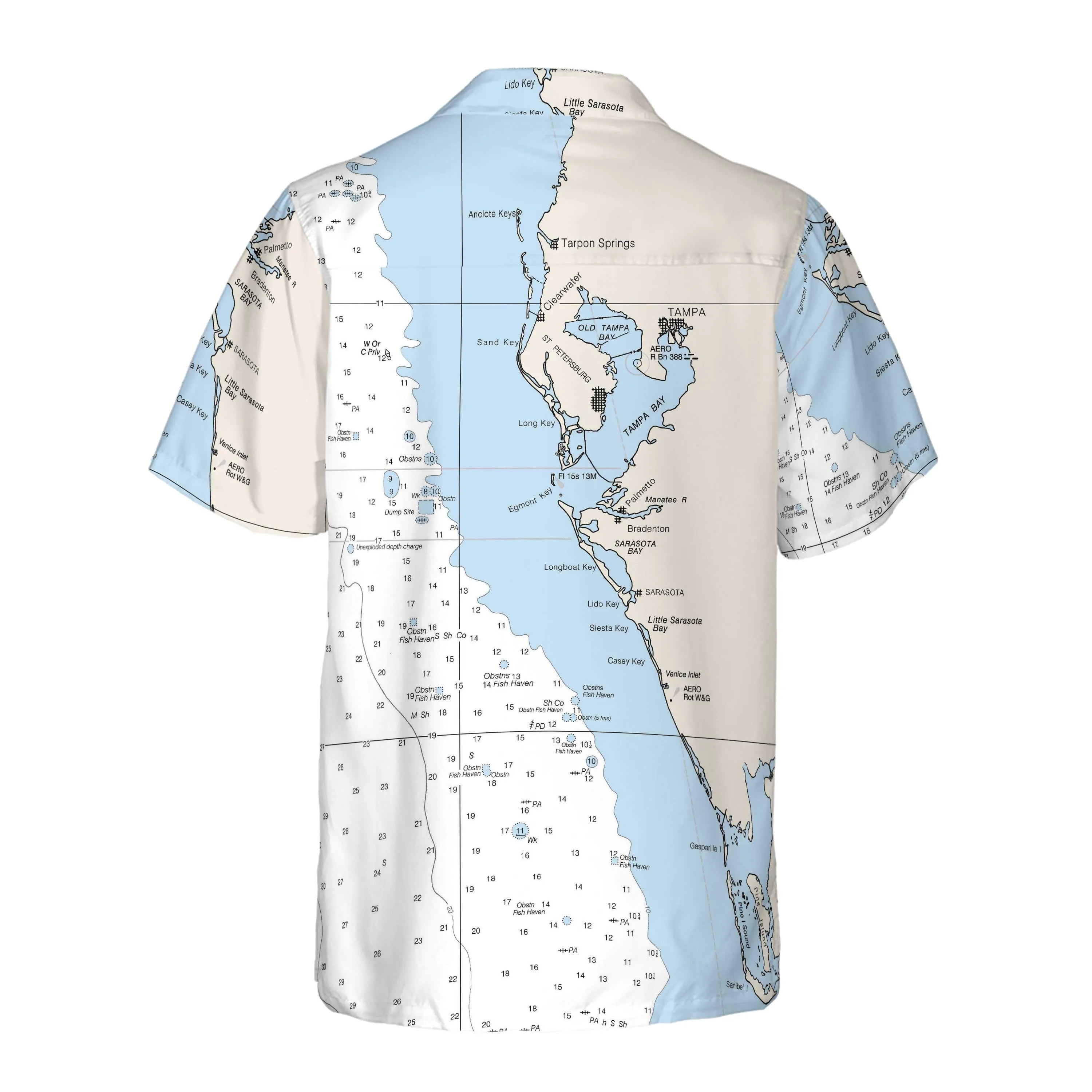 The Sarasota Keys Coconut Button Camp Shirt