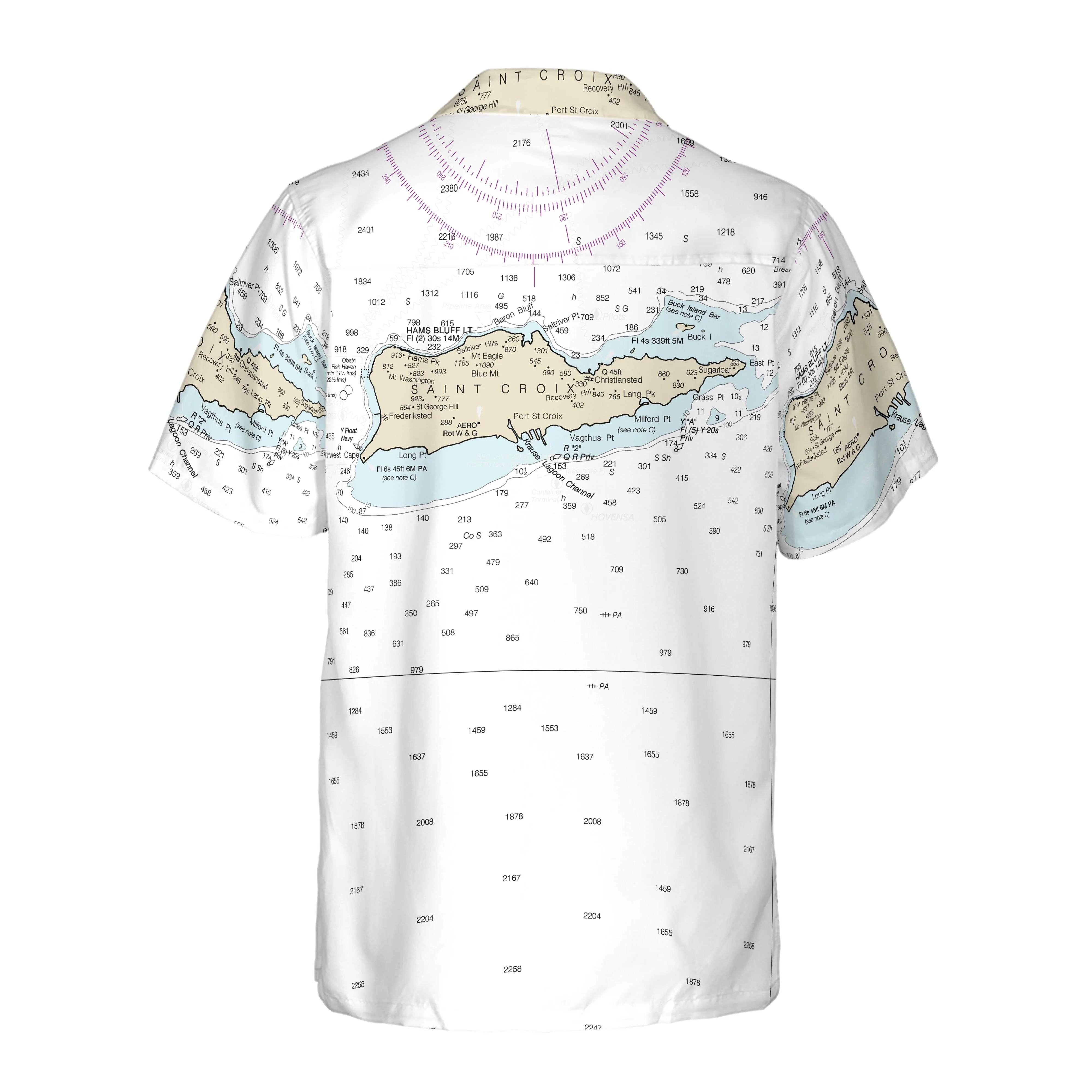 The St Croix USVI Coconut Button Camp Shirt