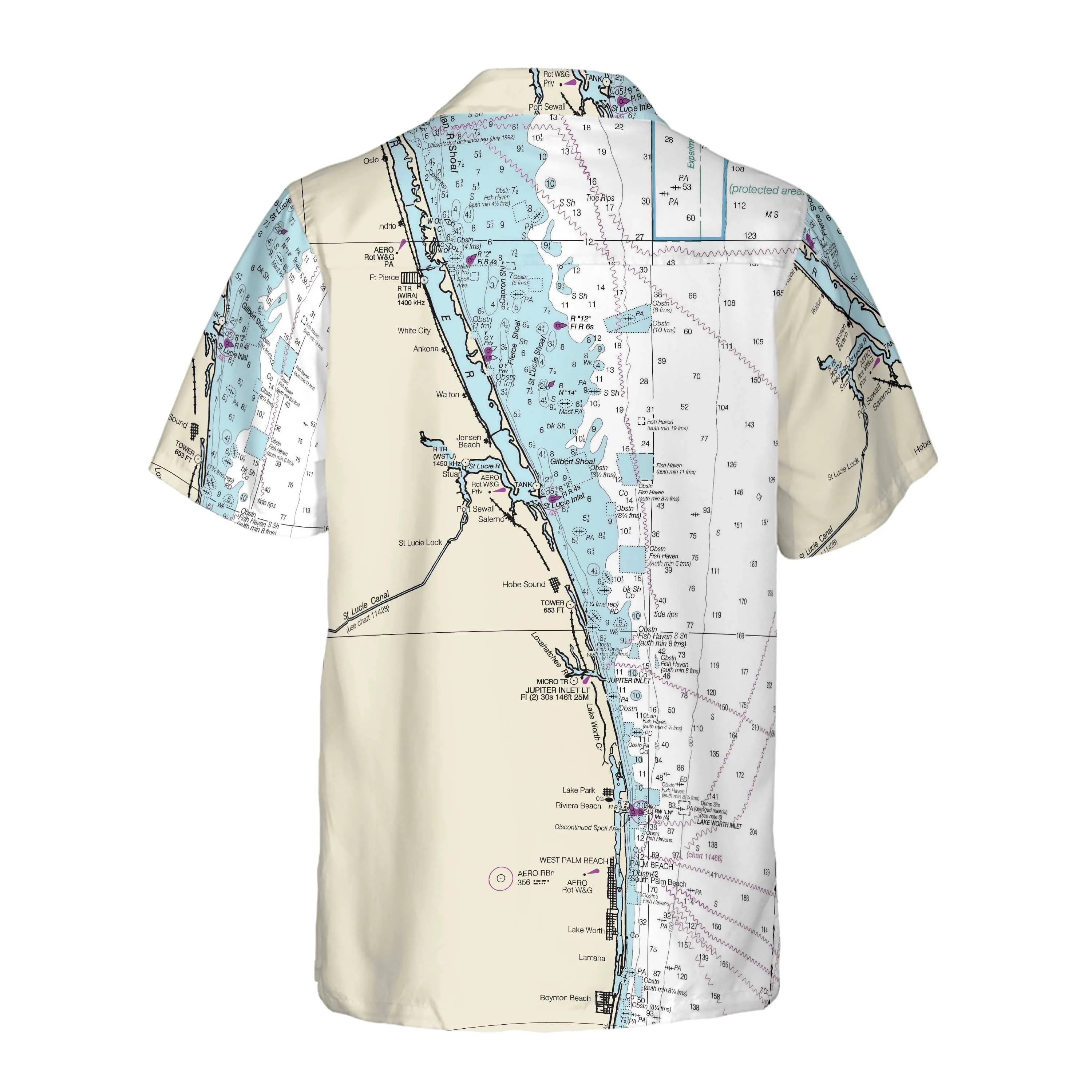 The St Lucie Inlet Coconut Button Camp Shirt