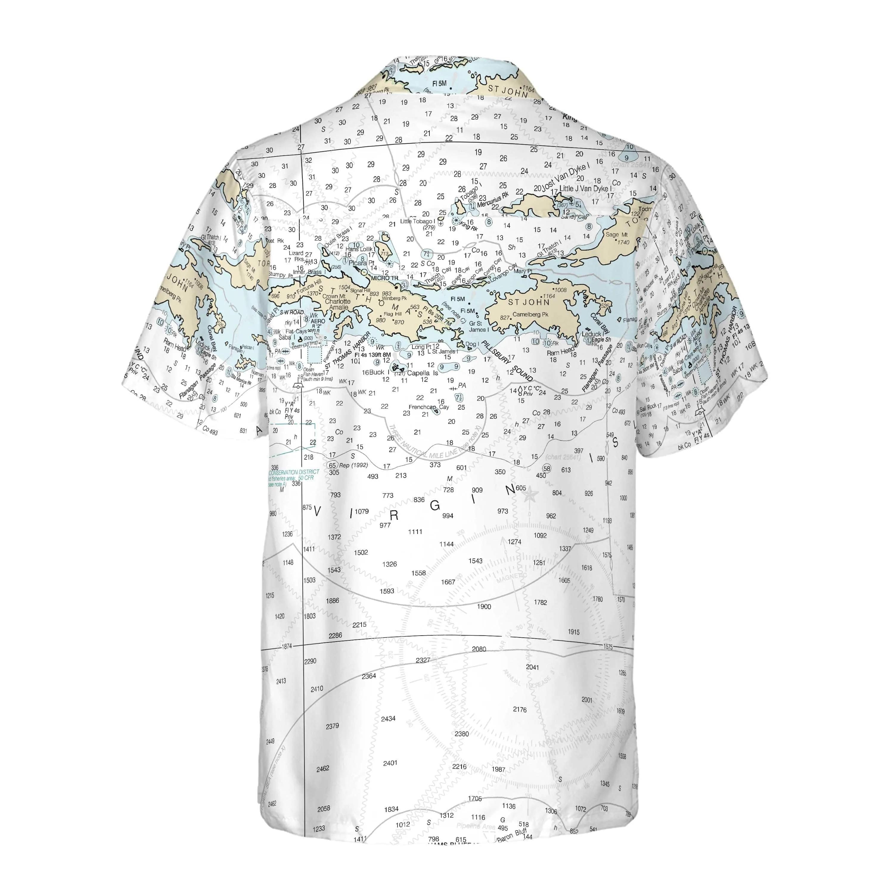 The St Thomas & St John USVI Coconut Button Camp Shirt