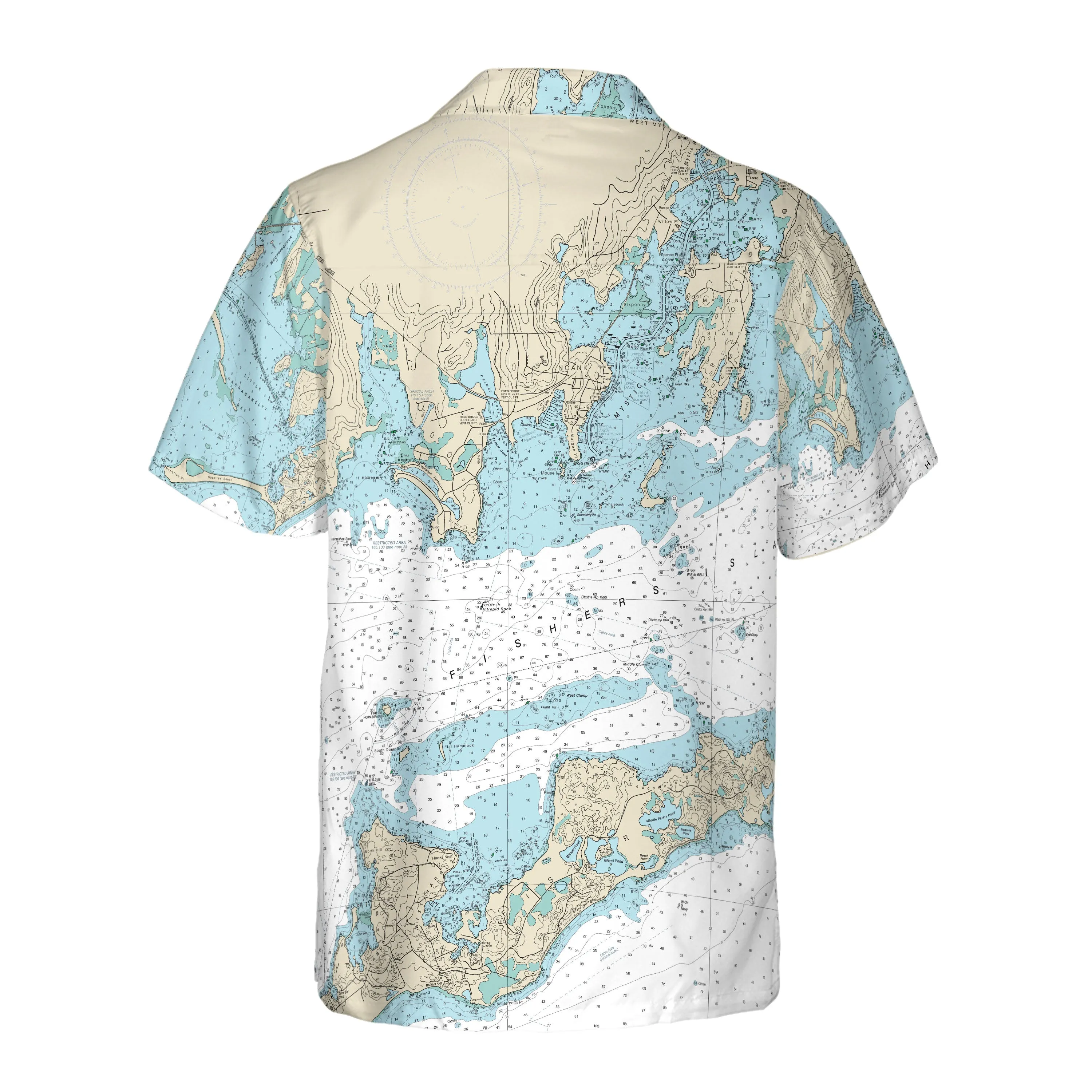 The Stonington and Fishers Island Coconut Button Camp Shirt