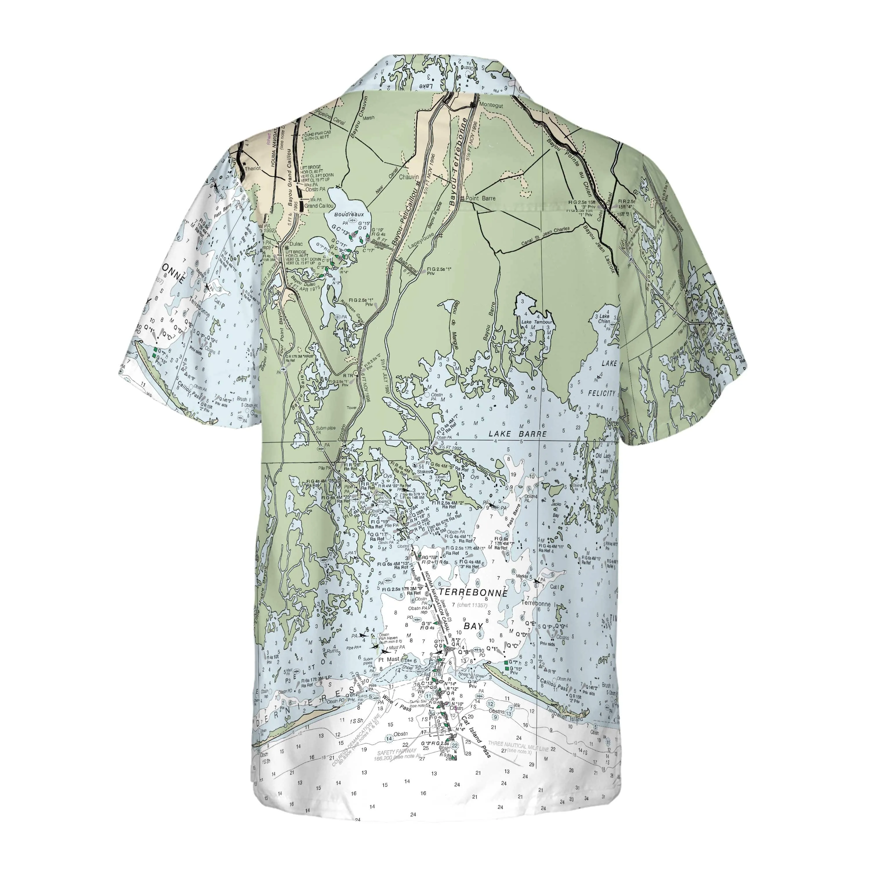 The Terrebonne Bay Coconut Button Camp Shirt