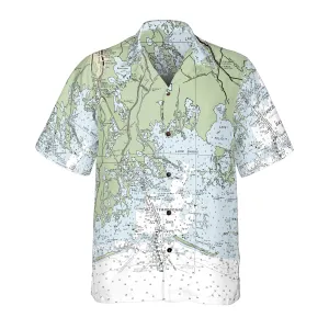 The Terrebonne Bay Coconut Button Camp Shirt