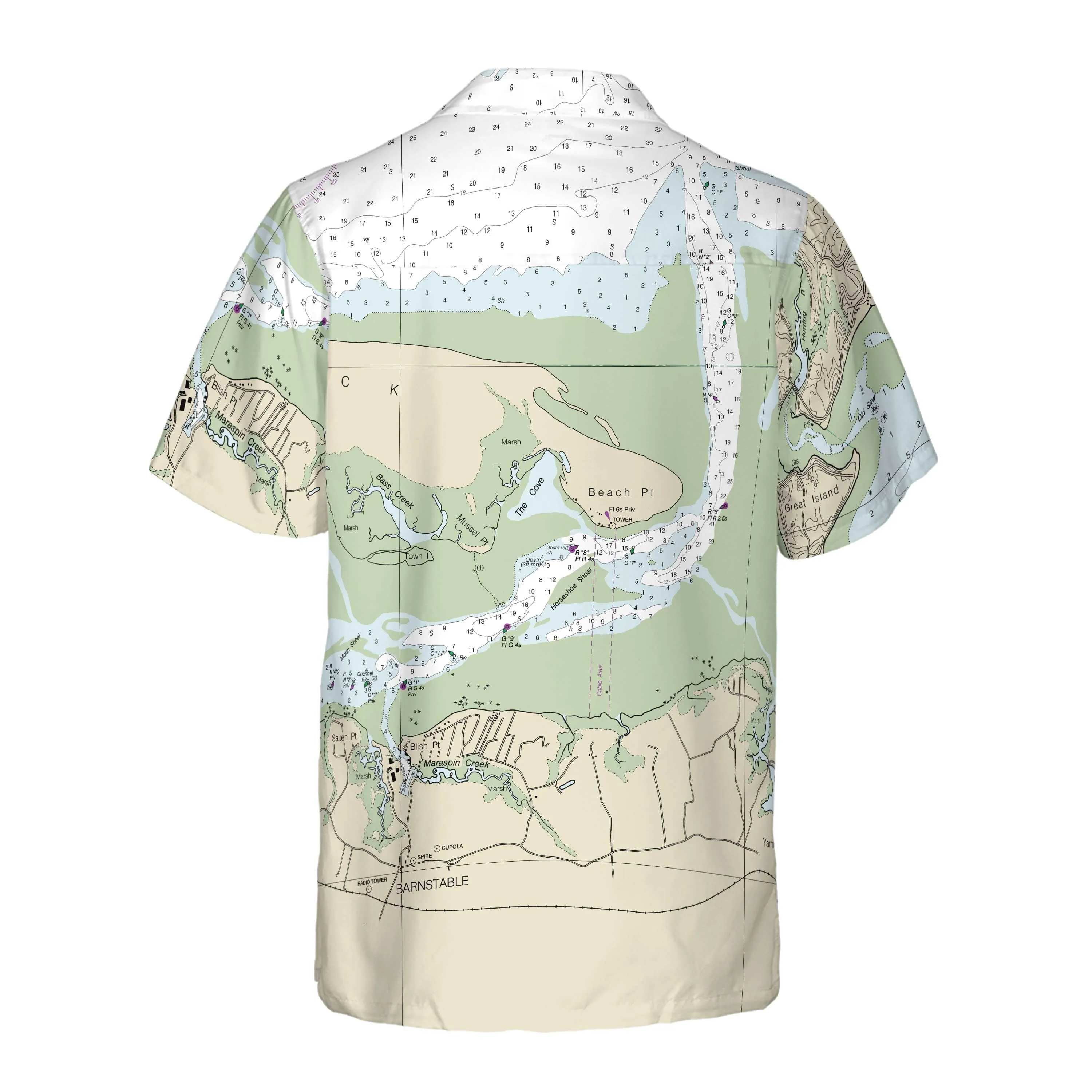 The Wellfleet to Barnstable Harbor Coconut Button Camp Shirt