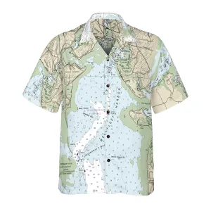 The Wellfleet to Barnstable Harbor Coconut Button Camp Shirt
