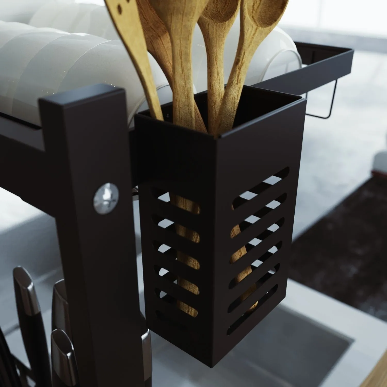 Toolkiss Multifunctional Stainless Steel Over the Sink Dish Rack
