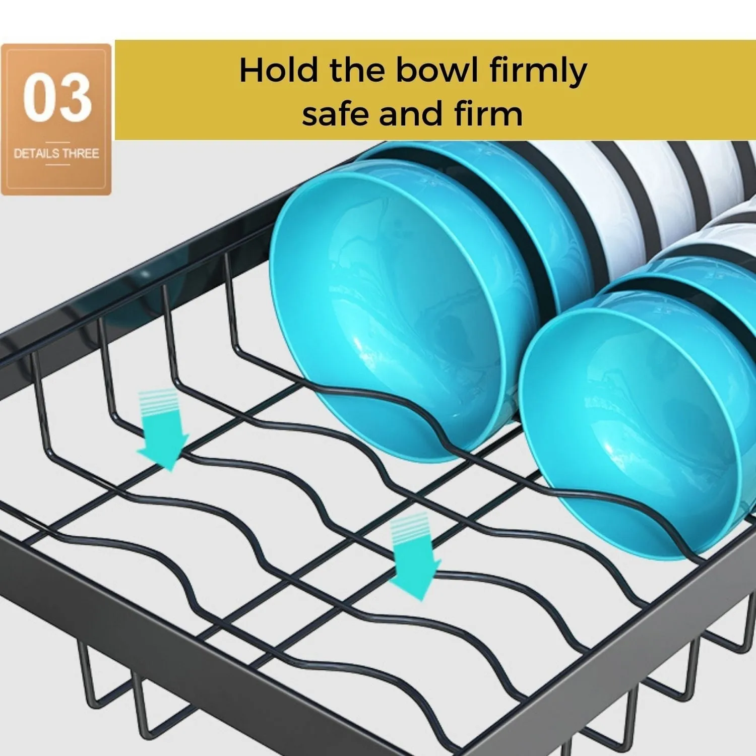 Toolkiss Multifunctional Stainless Steel Over the Sink Dish Rack