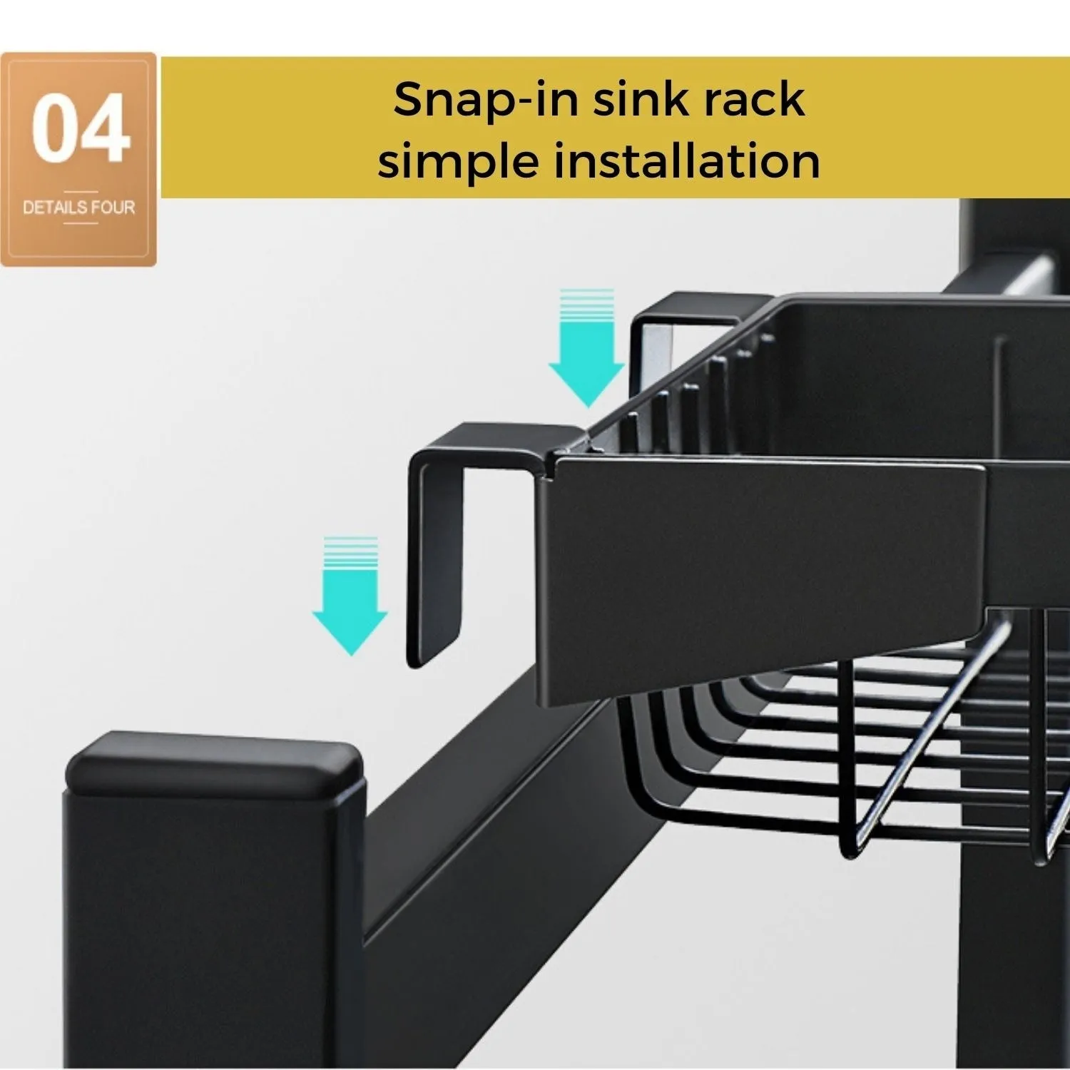 Toolkiss Multifunctional Stainless Steel Over the Sink Dish Rack