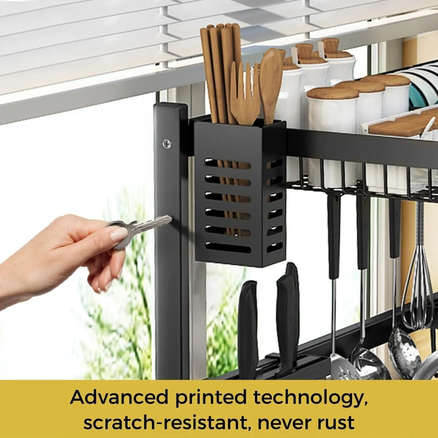 Toolkiss Multifunctional Stainless Steel Over the Sink Dish Rack