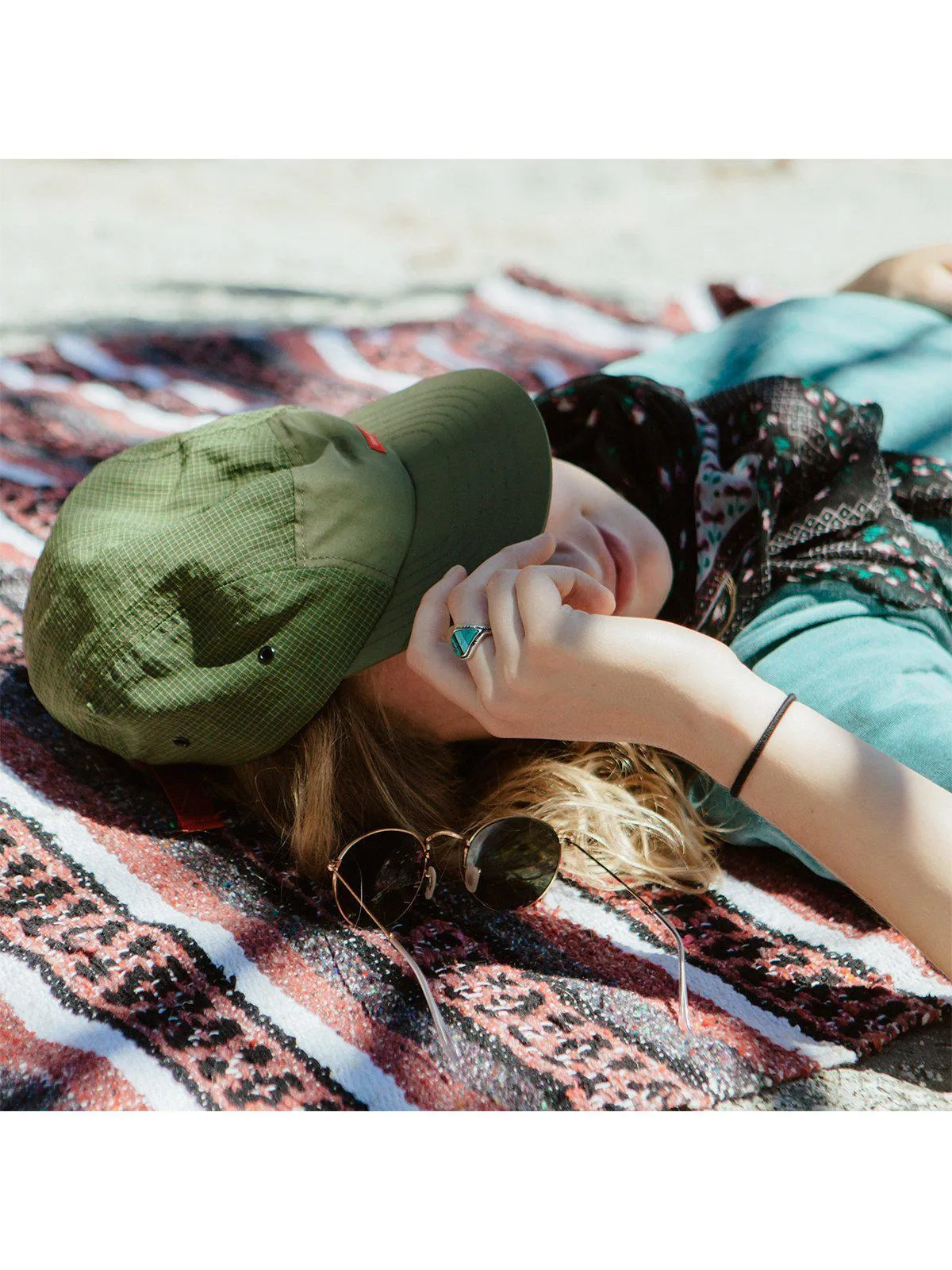 Topo Designs Nylon Camp Hat Charcoal