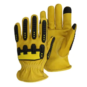 Total Protection: Water, Cut & Impact Resistant Top Grain Cowhide Gloves