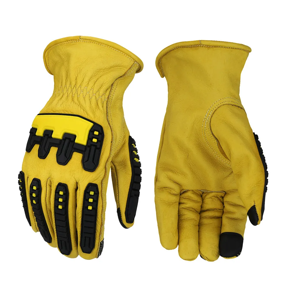 Total Protection: Water, Cut & Impact Resistant Top Grain Cowhide Gloves