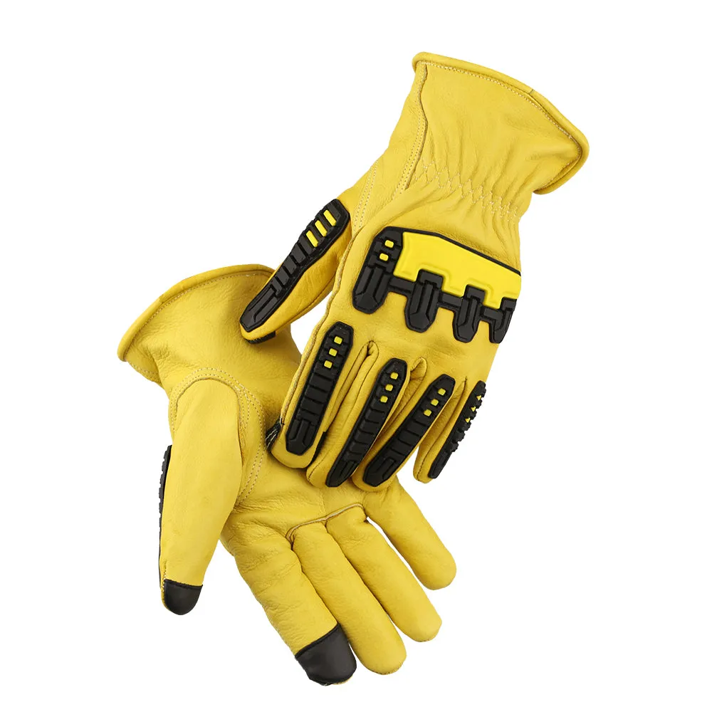 Total Protection: Water, Cut & Impact Resistant Top Grain Cowhide Gloves