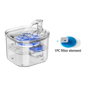 Transparent Cat Water Fountain