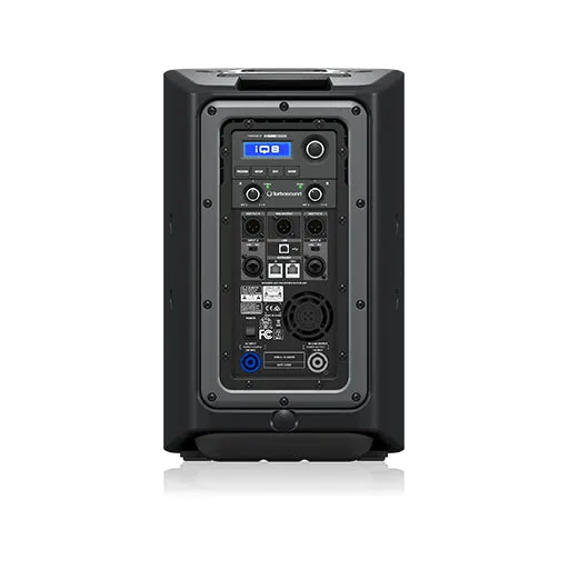 Turbosound iQ8 2500 Watt 2 Way 8" Powered Loudspeaker with Klark Teknik DSP Technology, Speaker Mode