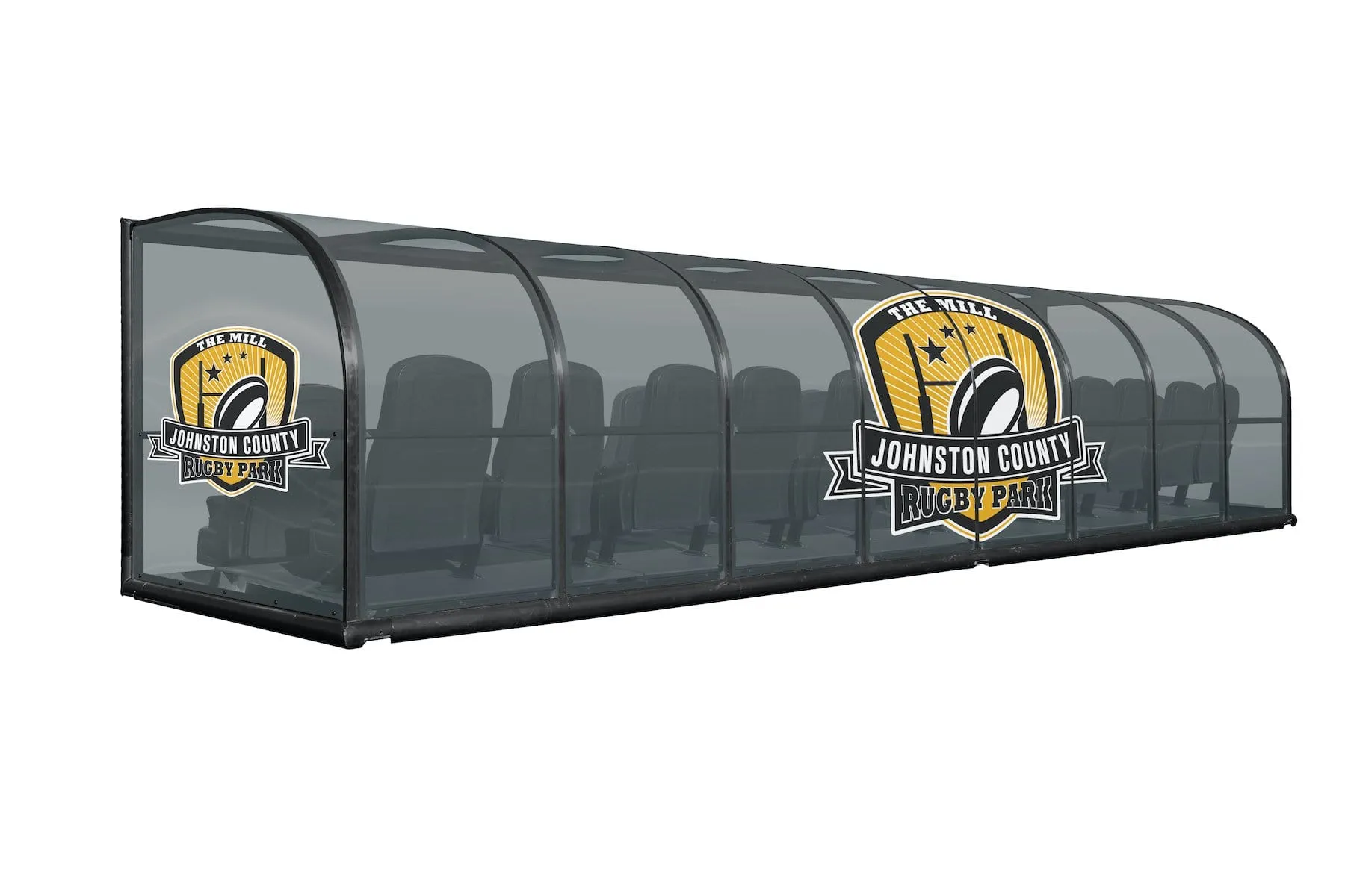 Two-Row Portable Only Rugby Shelter