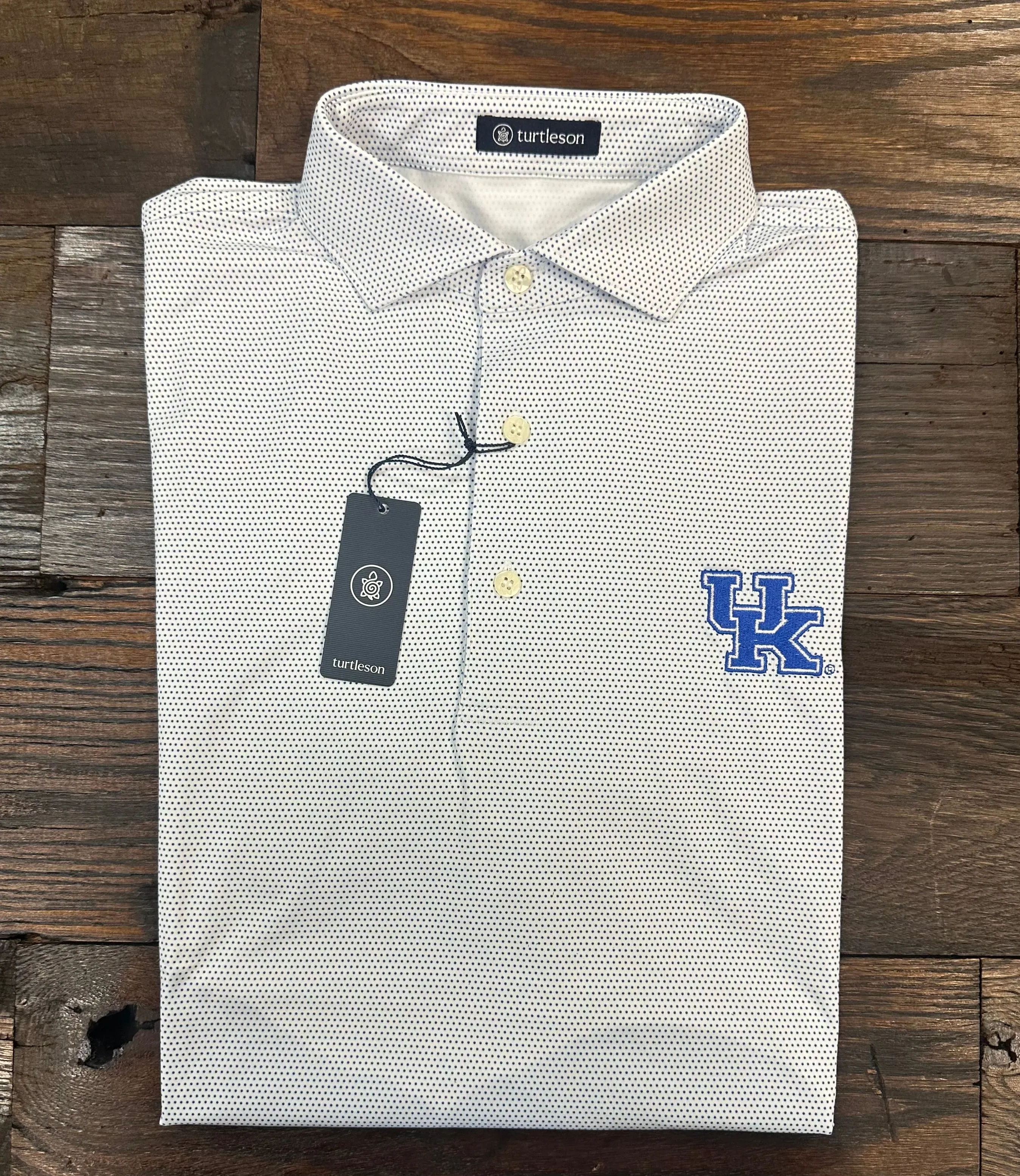 UK Abner Performance Polo - White/ Marine