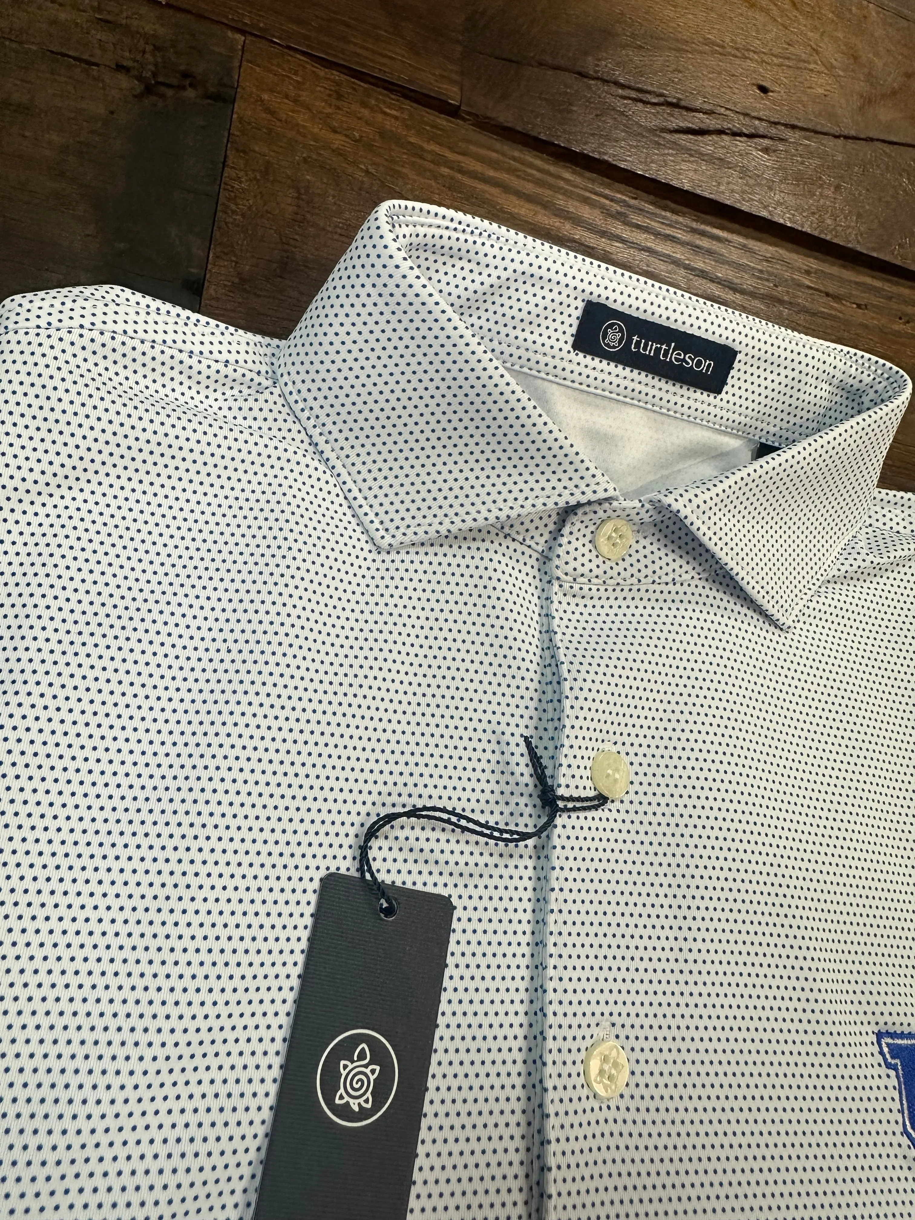 UK Abner Performance Polo - White/ Marine
