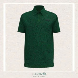 Under Armour Boy's Playoff Printed Polo Team - Kelly Green