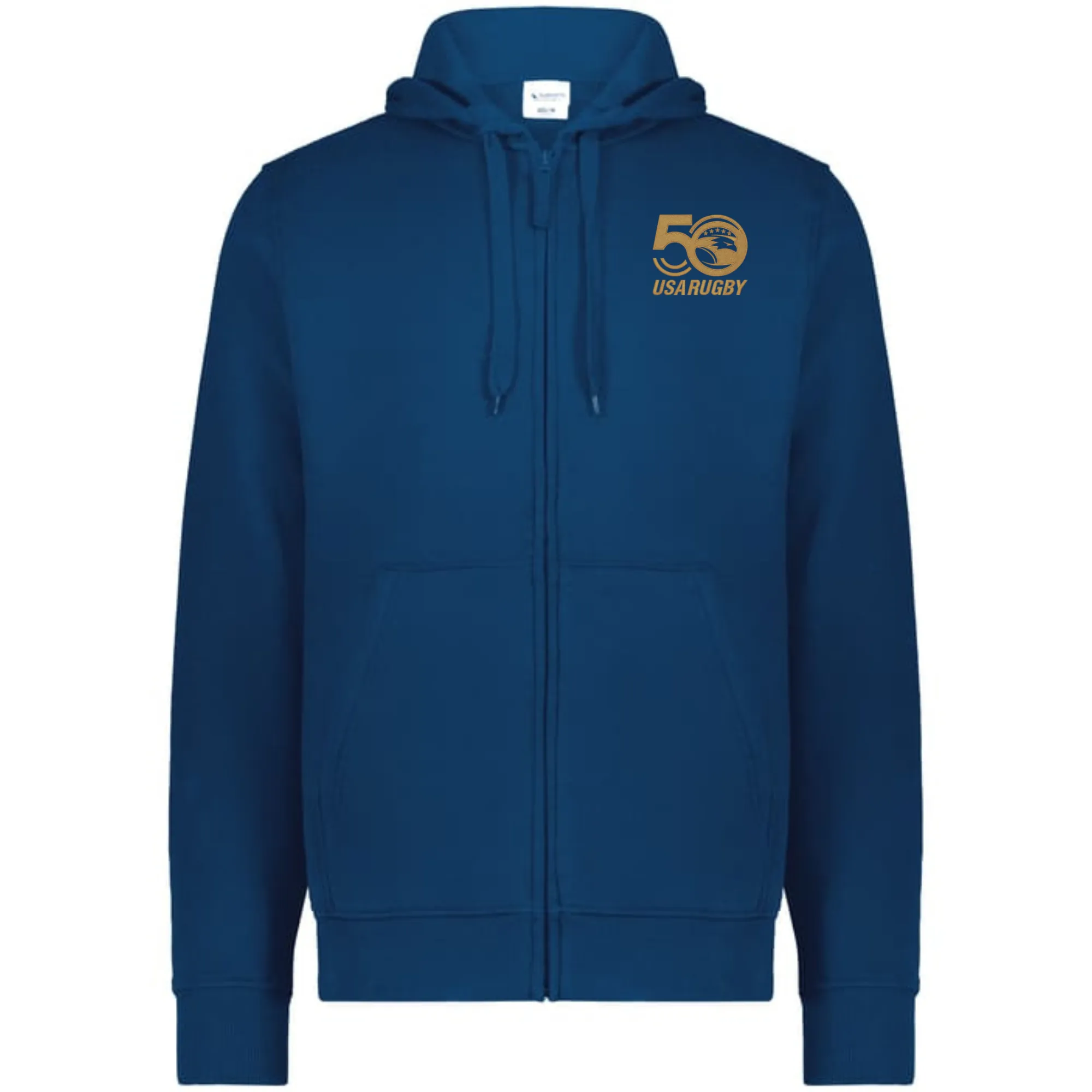 USA Rugby 50th Anniversary Fleece Full Zip Hoodie