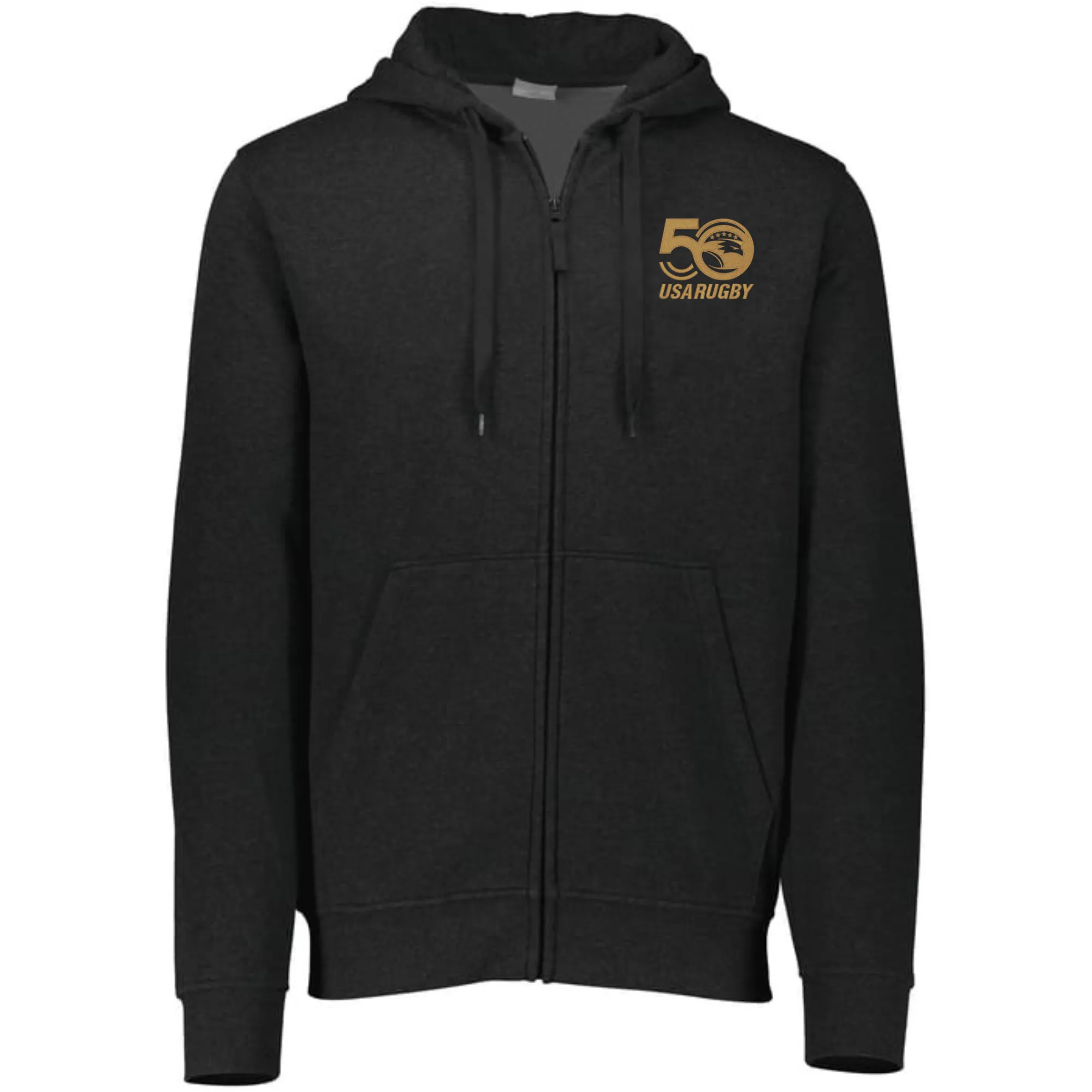 USA Rugby 50th Anniversary Fleece Full Zip Hoodie