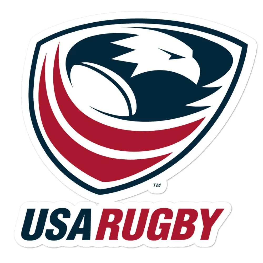 USA Rugby Bubble-Free Stickers