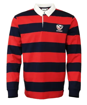 USA Rugby Navy/Red Hooped Classic Jersey