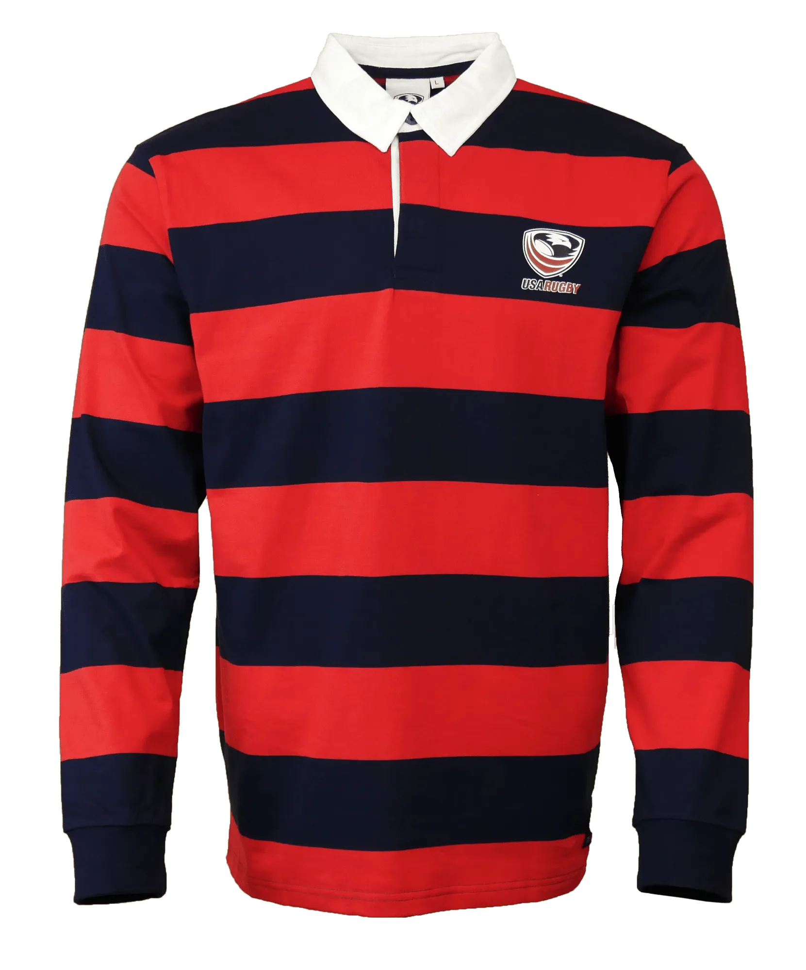 USA Rugby Navy/Red Hooped Classic Jersey