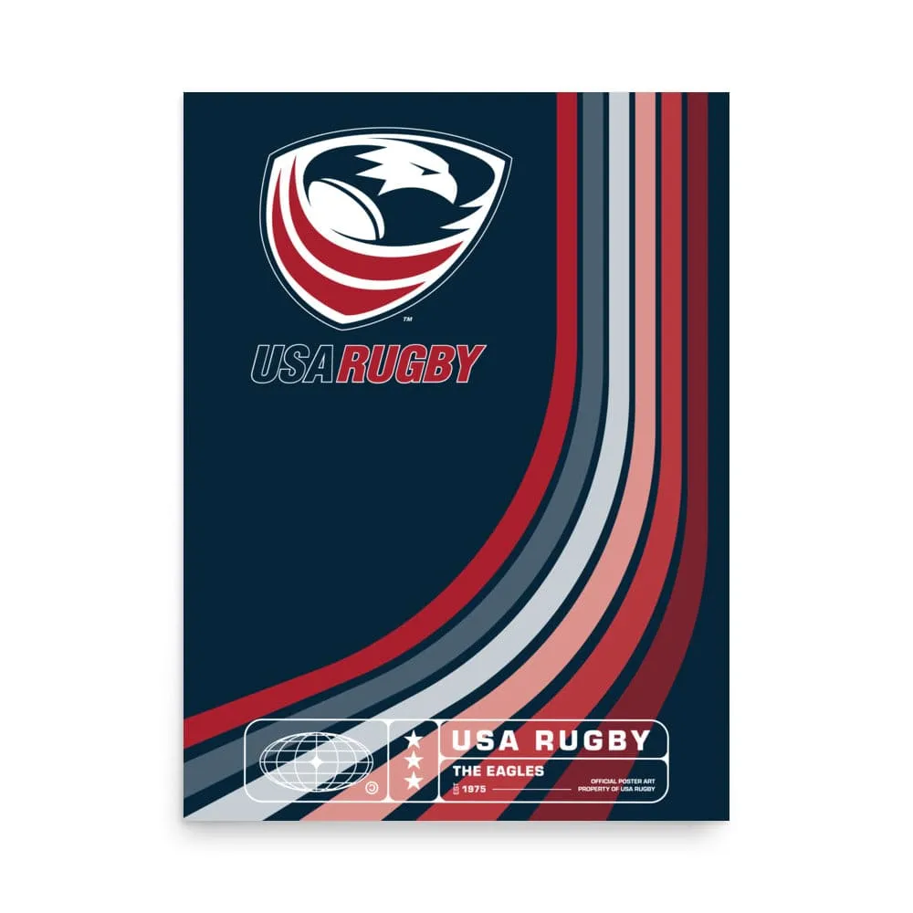 USA Rugby Victory Poster