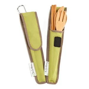 Utensil Set, Adult, Green
