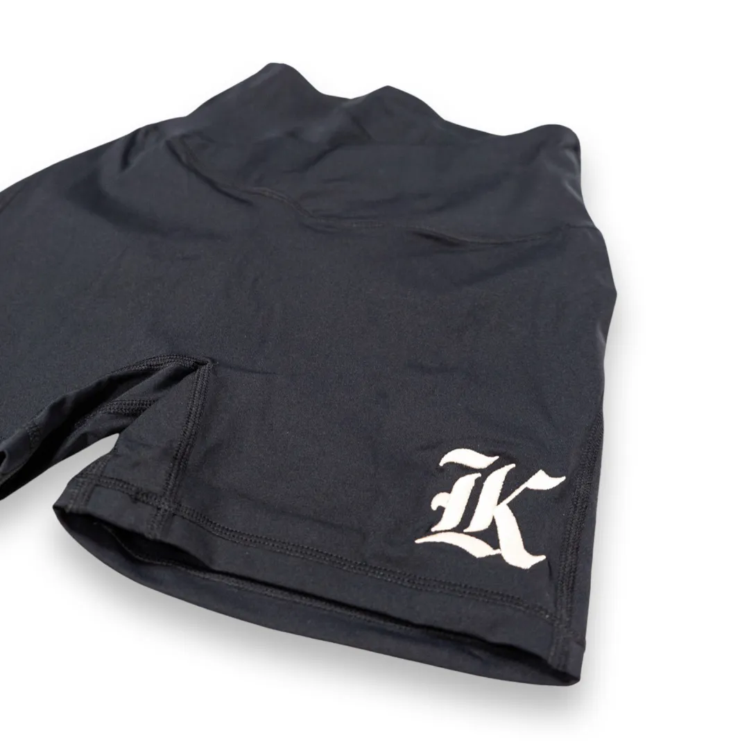 V Waist Yoga Short (Black)
