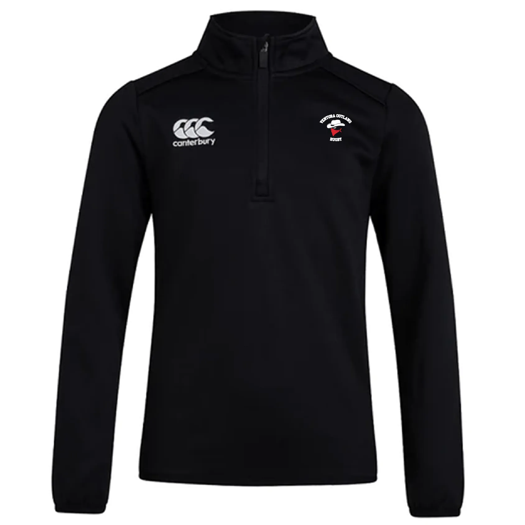 Ventura Outlaws Rugby Club 1/4 Zip Mid Layer Training Top by Canterbury