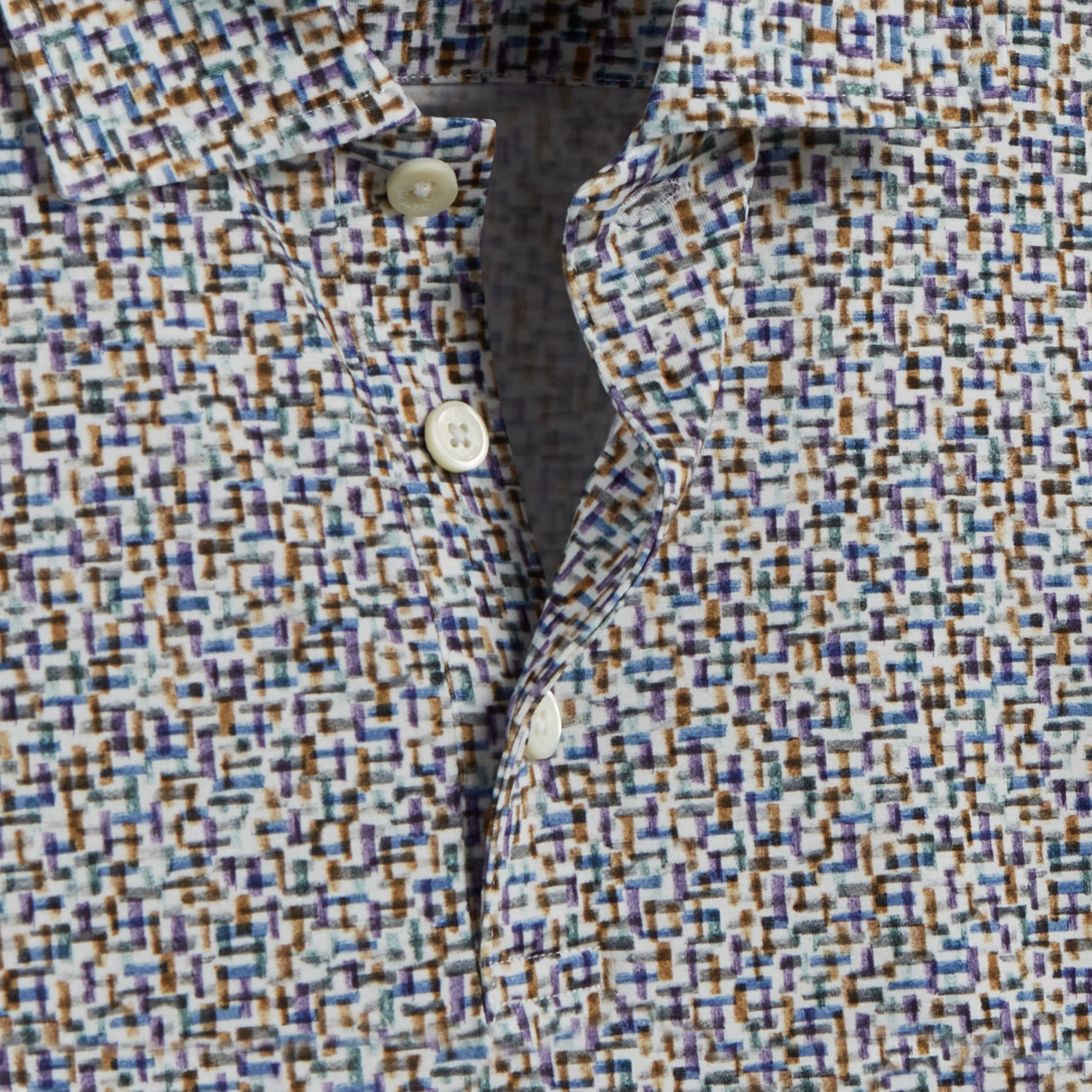 Victor Abstract Print OoohCotton Polo