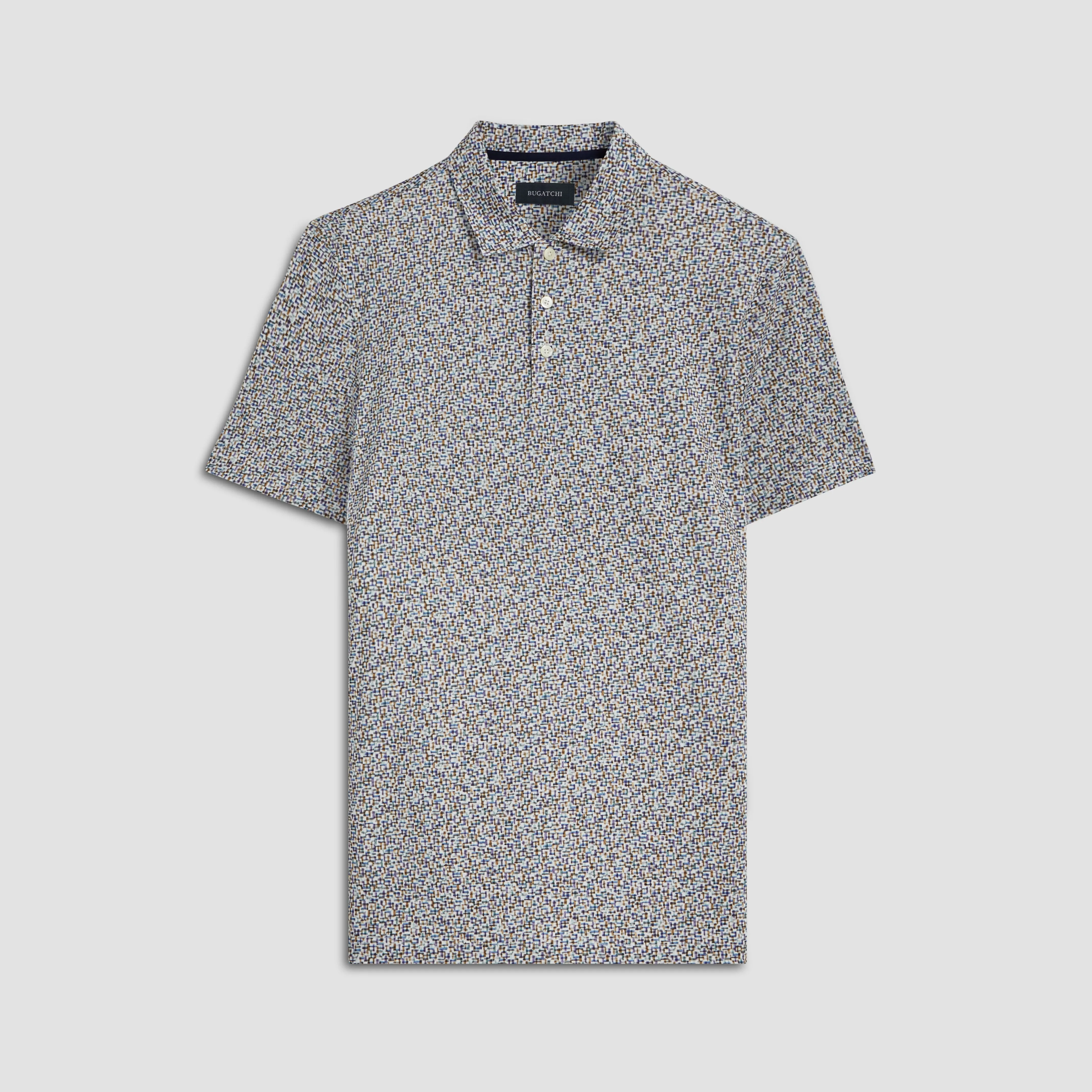 Victor Abstract Print OoohCotton Polo