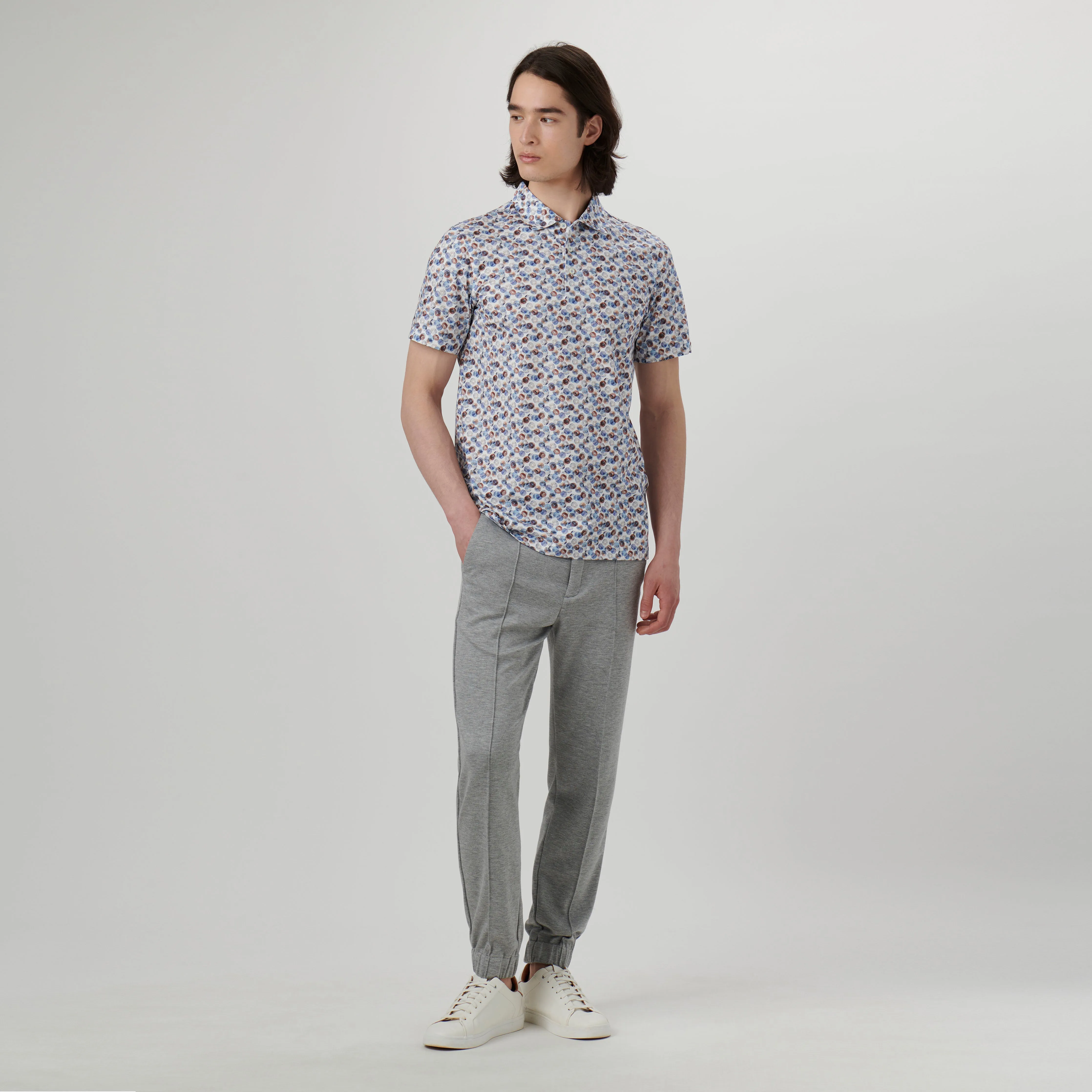 Victor Abstract Print OoohCotton Polo