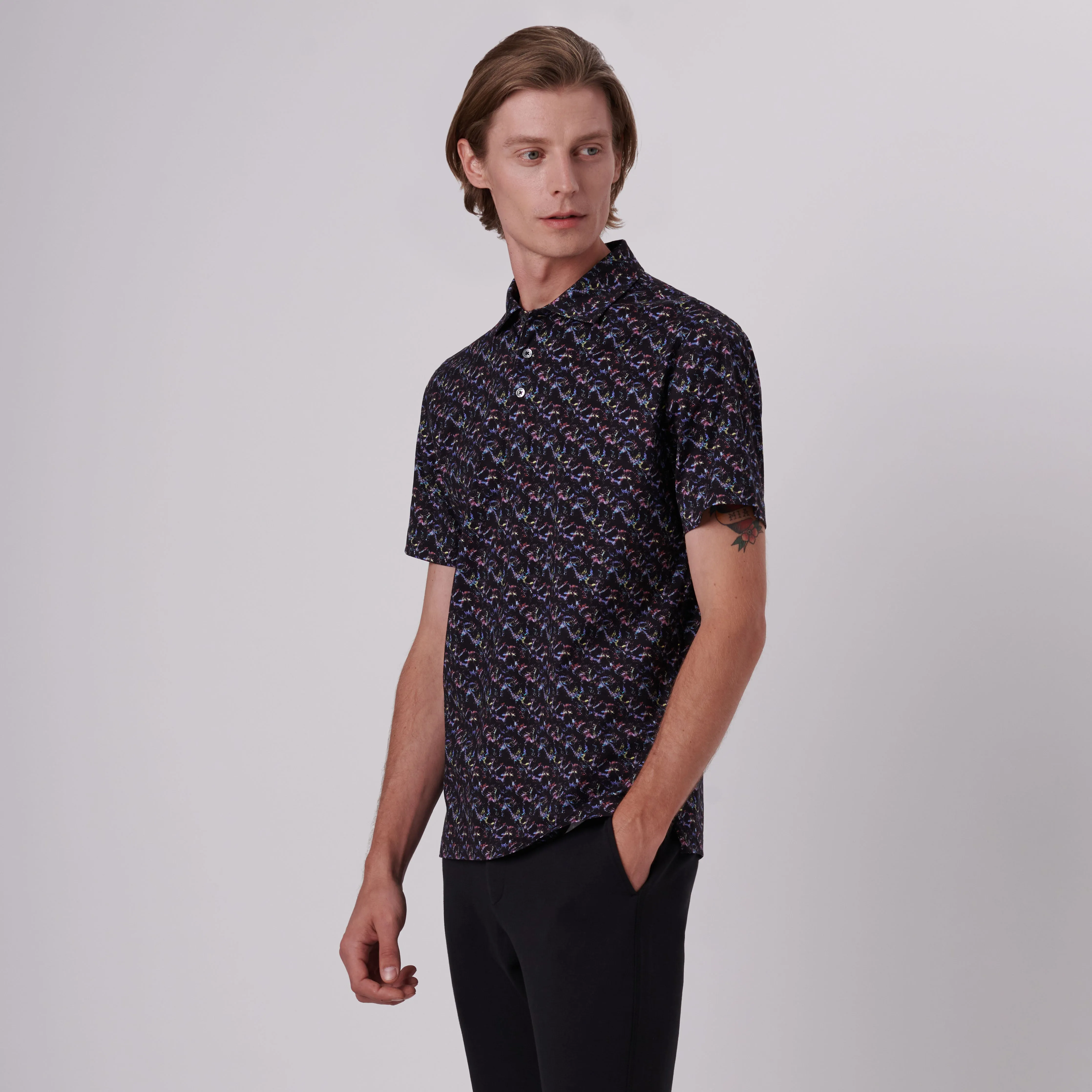 Victor Abstract Print OoohCotton Polo