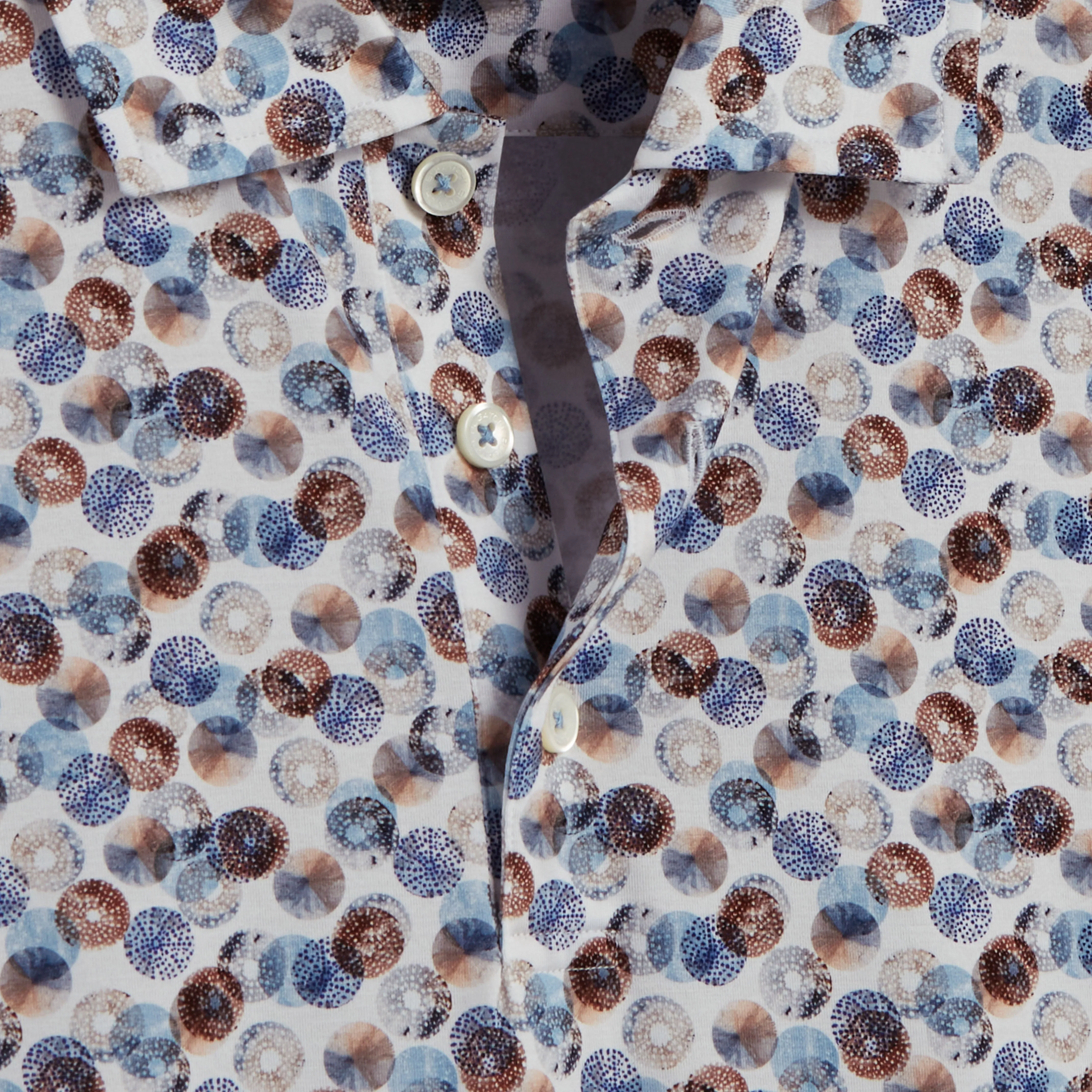 Victor Abstract Print OoohCotton Polo