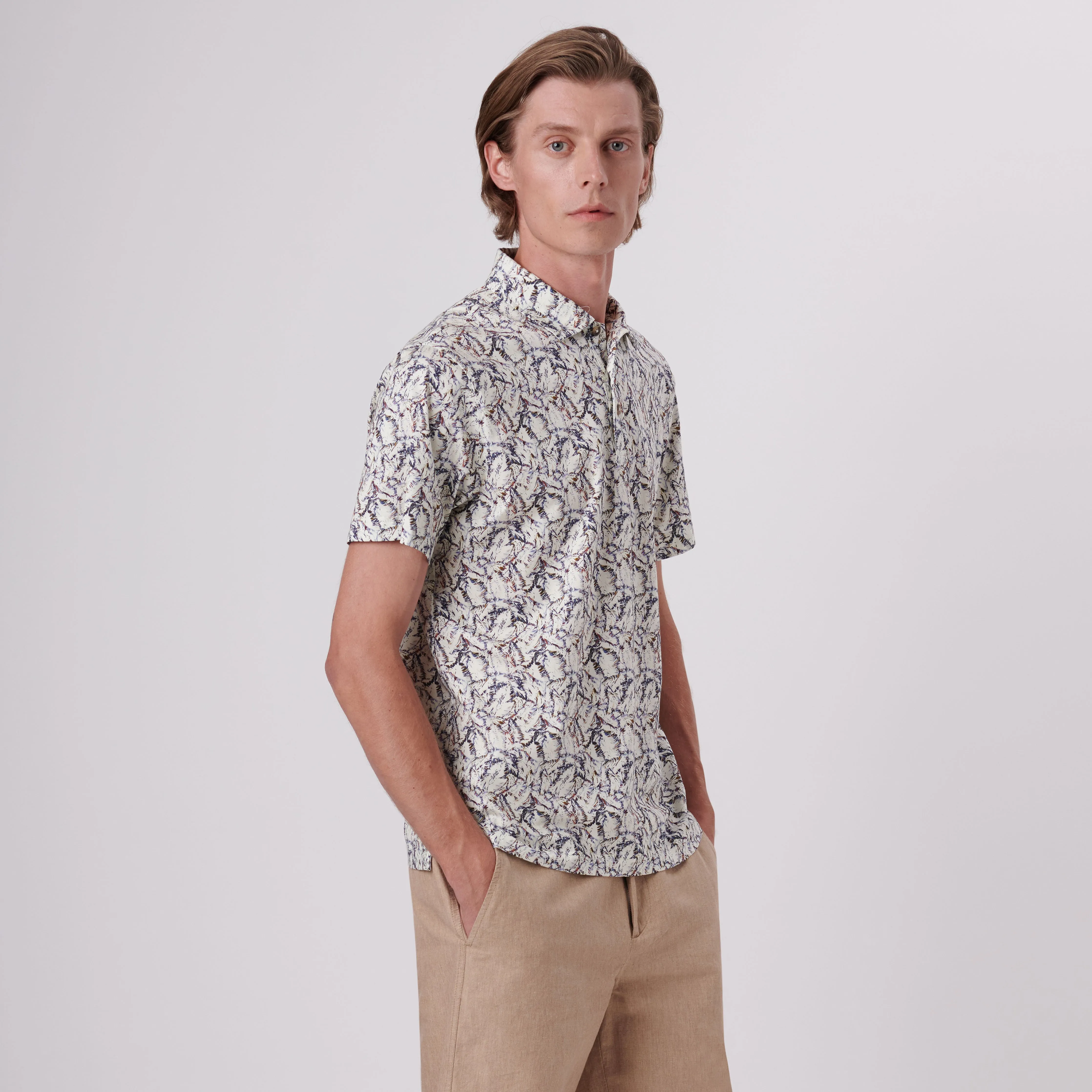 Victor Abstract Print OoohCotton Polo